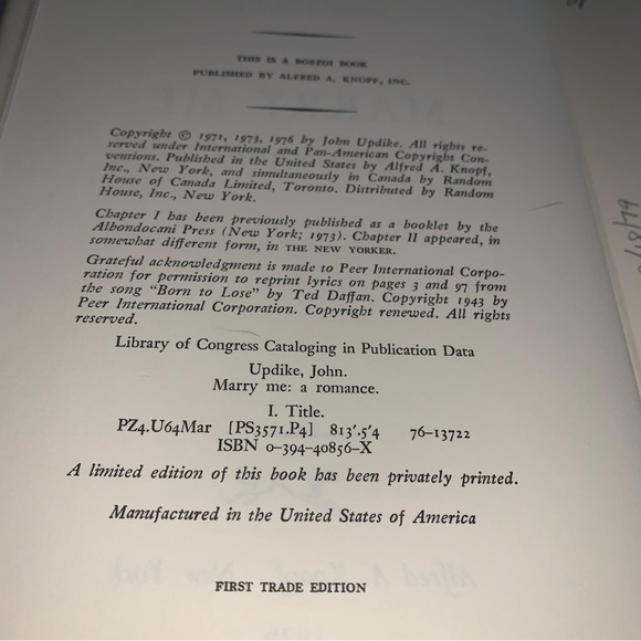 John Updike Book Lot Rabbit Redux Rabbit At Rest Rabbit Is Rich Marry Me - Picture 11 of 14